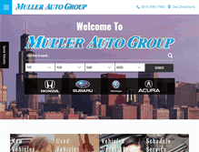 Tablet Screenshot of mullerautogroup.com